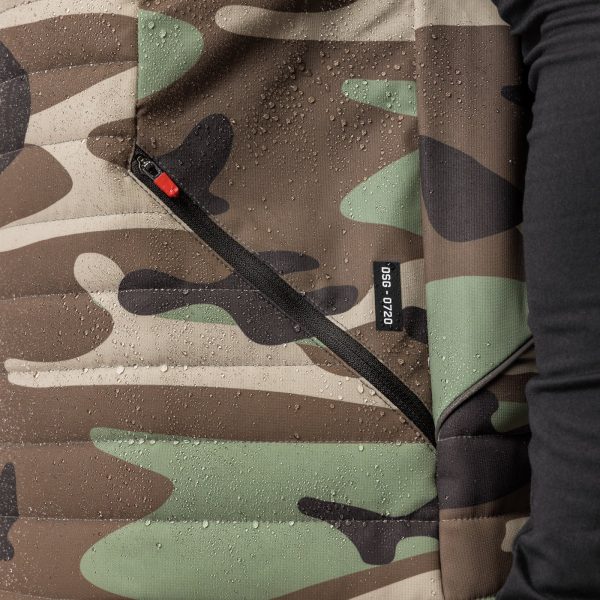 0720. Waterproof Insulated Run Vest  - Woodland Camo on Sale - Image 4