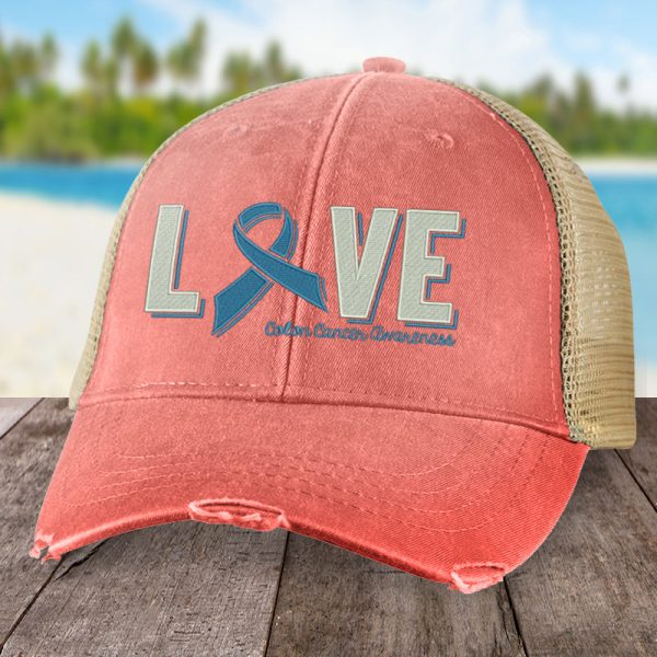Colon Cancer Love Ribbon Hat For Cheap - Image 3