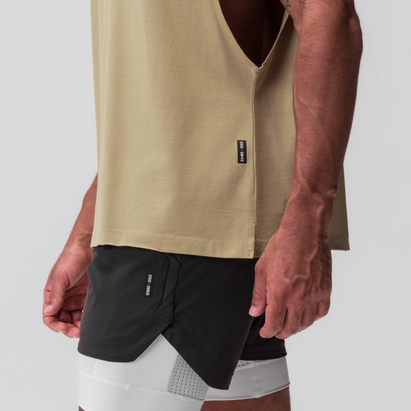 0845. Tech Essential™ Rocker Cutoff - Khaki Cheap - Image 5