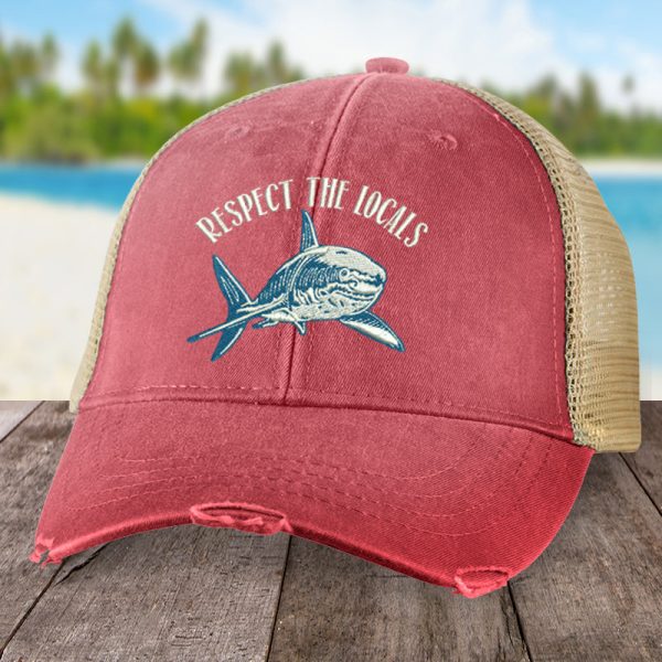 Respect the Locals Shark Hat Online Hot Sale