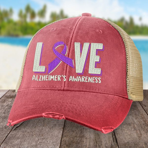 Alzheimer s Love Ribbon Hat Hot on Sale - Image 4