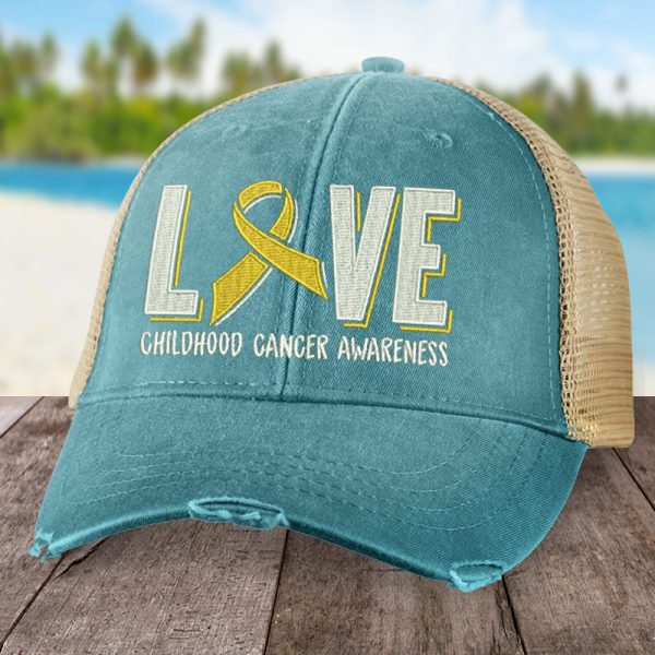 Childhood Cancer Love Ribbon Hat For Discount