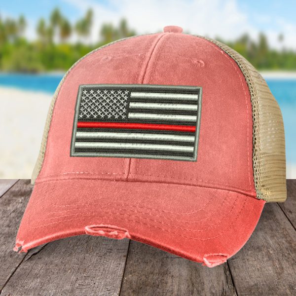 Red Line Flag Firefighting Hat Hot on Sale - Image 2