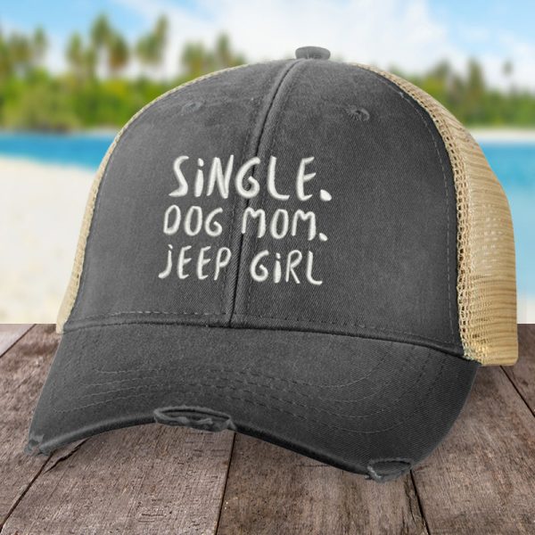 Single Dog Mom Jeep Girl Hat Cheap