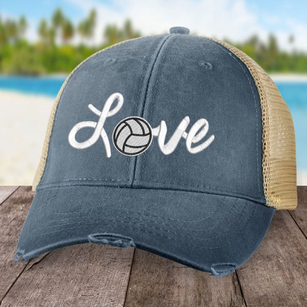 Cursive Love Volleyball Hat Discount - Image 4
