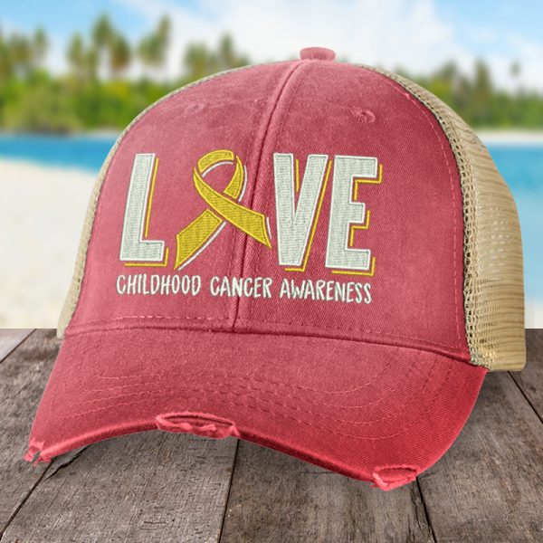 Childhood Cancer Love Ribbon Hat For Discount - Image 4