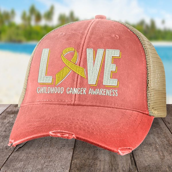 Childhood Cancer Love Ribbon Hat For Discount - Image 2
