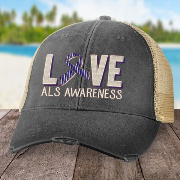 ALS Love Ribbon Hat Fashion