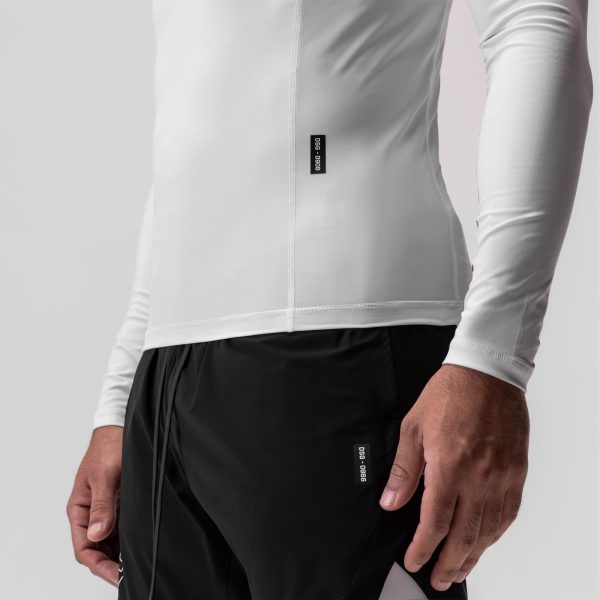 0908. WarpFlexx™ Compression Mock Neck Long Sleeve - White  Space Bracket  Online Hot Sale - Image 5