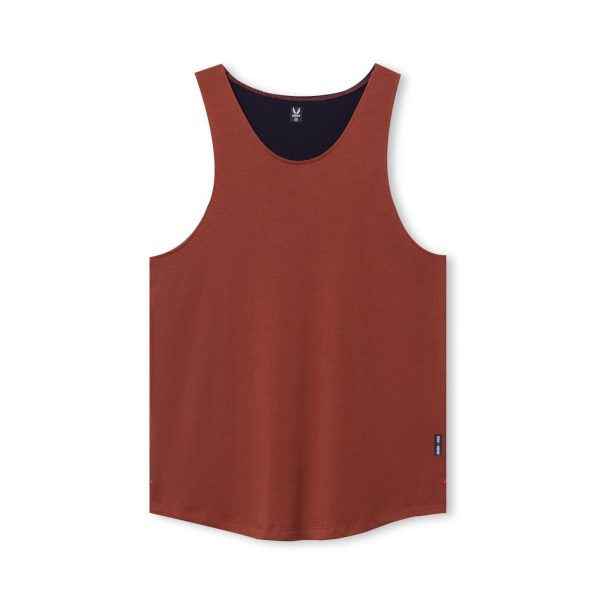 0808. Supima® Vented Tank - Brick Fashion