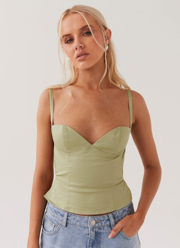 Naomi Backless Top - Sage Fashion